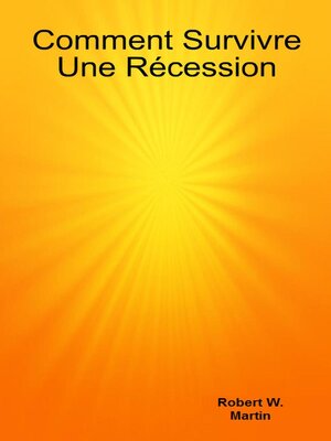 cover image of Comment Survivre Une Récession